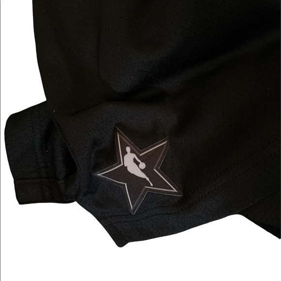 NBA Authentic Air Jordan Nike Dri Fit Black Shorts Large - Picture 2 of 6